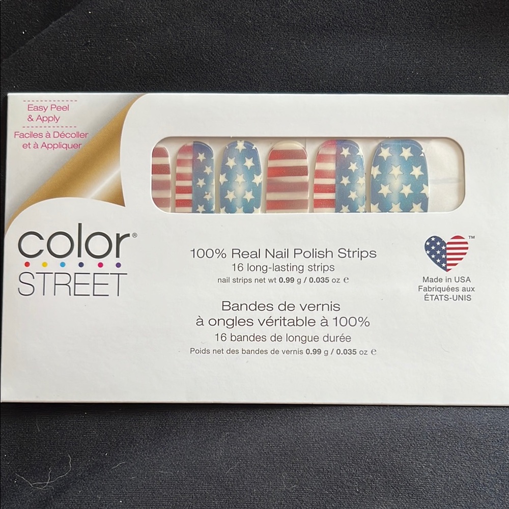 Color Street American Flag Nail Polish Strips